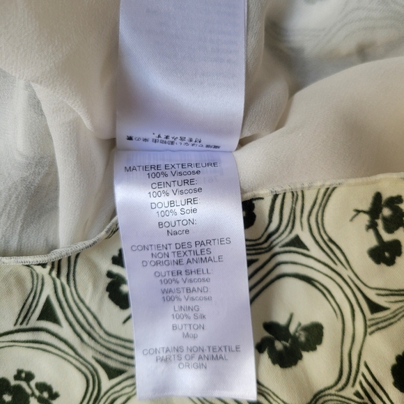 Chloe Pintucked Crepe Psychedelic Flower Print Shift Dress Size 42 - Picture 10 of 13